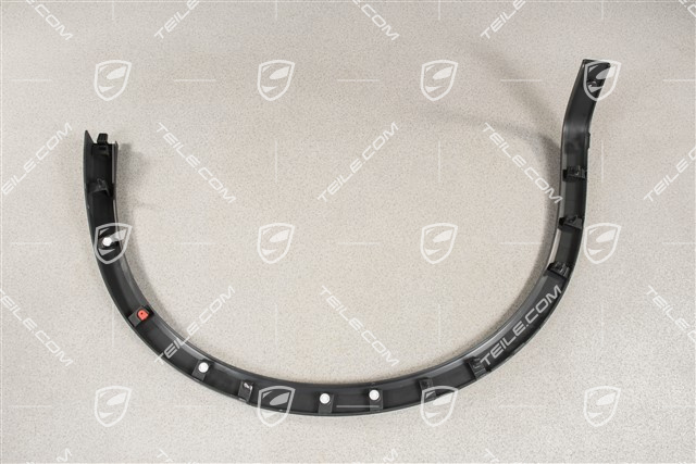 Wing / Rear Wheel cover / moulding, Satin black, L
