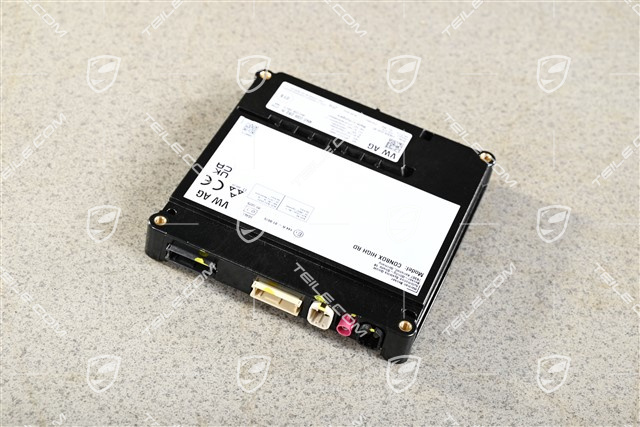 Control unit emergency call module and communication unit