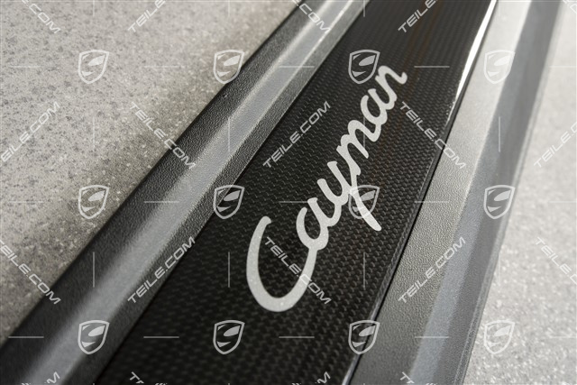 Blenden/Einstiegleisten, ohne Beleuchtung, Carbon, "Cayman", Satz, L+R