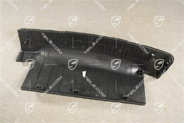 Verkleidung, Sitzgestell, Tuftingvelour, Schwarz, L