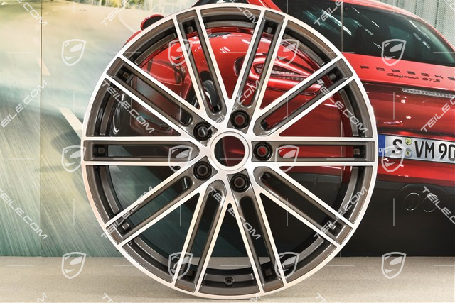 21-inch wheel rim Turbo IV, 9,5J x 21 ET71, Titanium