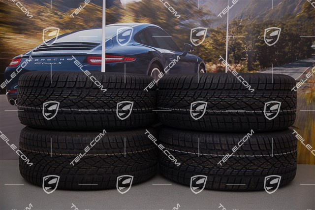 19" Koła zimowe Cayenne Turbo, 4x felgi 8,5 J x 19 ET 59 + 4x opony zimowe Dunlop 265/50 R 19 110V XL M+S, z czujnikami ciśnienia RDK