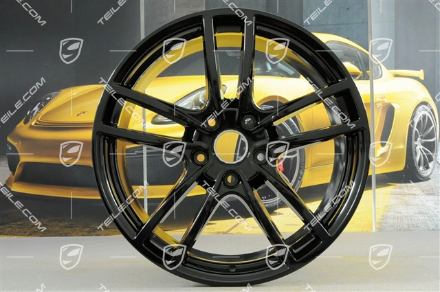 20" Cayenne Sport Felgensatz, 10,5J x 20 ET64 + 9J x 20 ET50, schwarz hochglanz