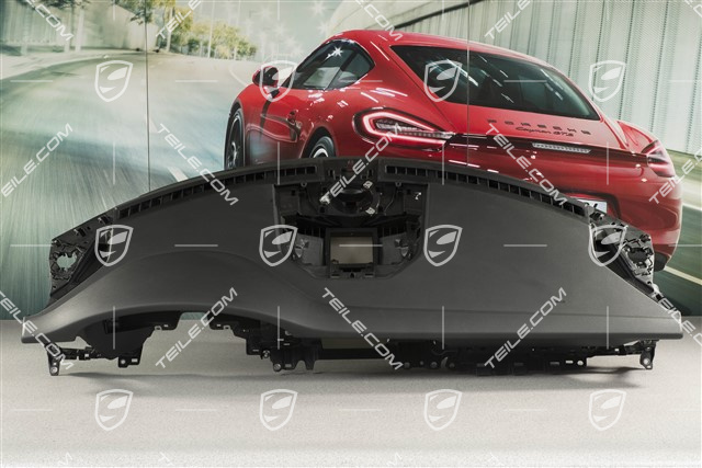 Dashboard trim, upper part, leatherette, black