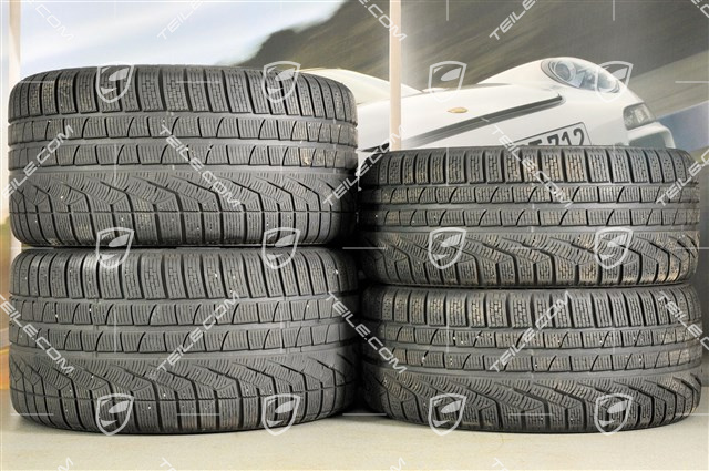 18-inch Carrera IV wheel set, wheels 8J x 18 ET57 + 11J x 18 ET51 + NEW winter tyres 235/40 R18 + 295/35 R18