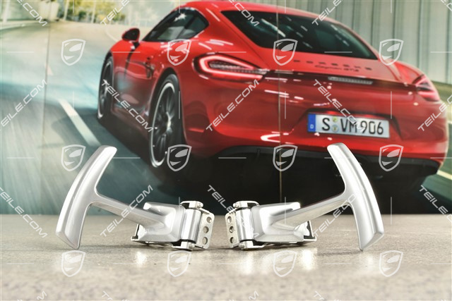 Lenkrad Schaltwippen, Galvanosilber, L+R