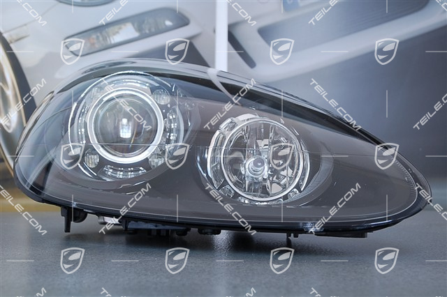 Xenon-Scheinwerfer, ohne Steuergerät und Xenonbirne D1S, mit Kurvenlicht, schwarz, R