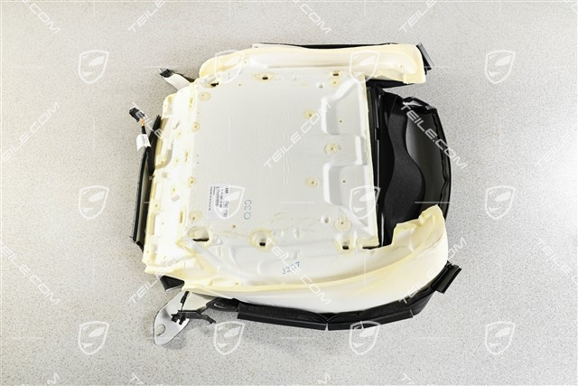 Sitzkissenbezug, Sportsitz plus, Leder Schwarz, L