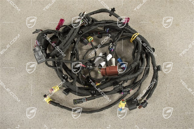 Wiring harness front bumper, Extended and crash-active pedestrian protection