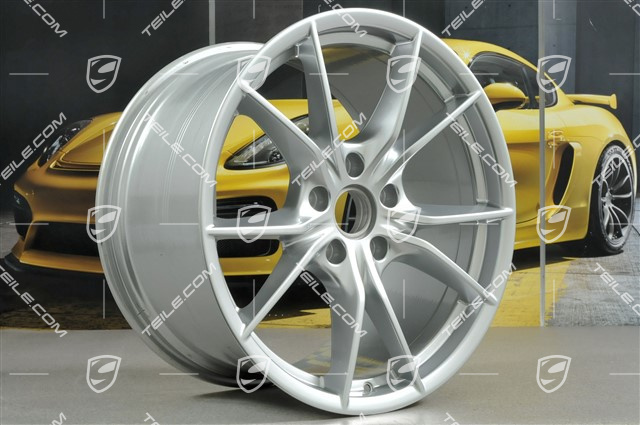 20-inch wheel rim set Carrera S IV, 8,5J x 20 ET49 + 11J x 20 ET56, for winter wheels, C4/C4S/GTS, Brilliant chrome finish