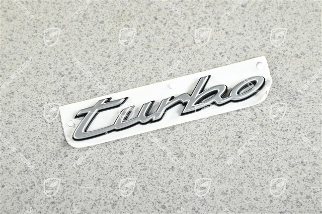 Badge / Emblem Turbo Silver on a black background