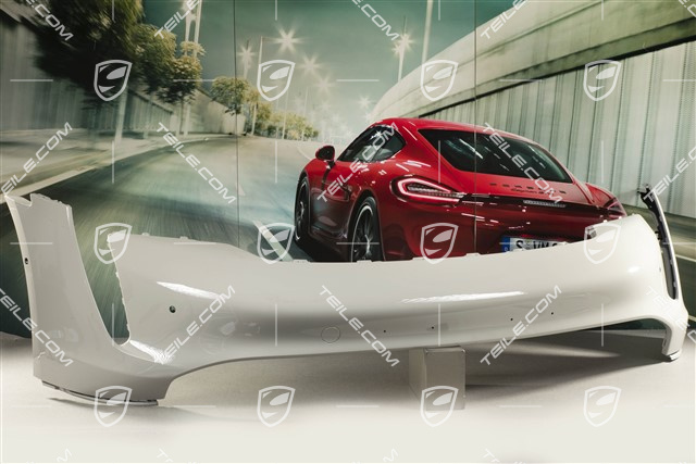 Front bumper, ultrasound parking aid with side protection