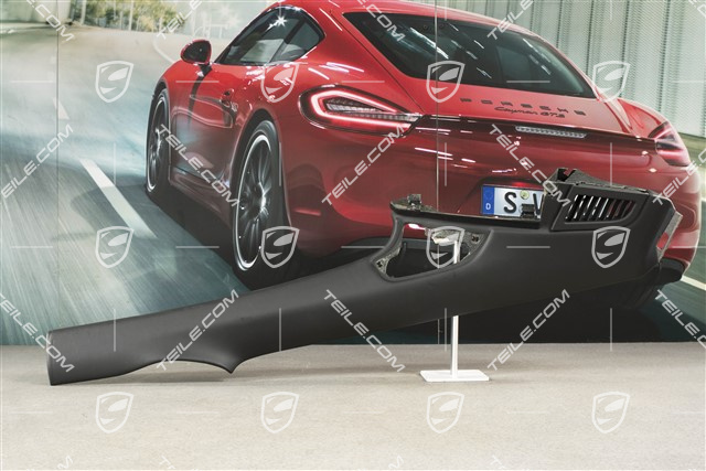 Verkleidung, C-Säule, Leder, Schwarz, Coupe, L