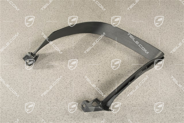Rear bumper Exhaust system tail pipe cover trim, Black matte, L