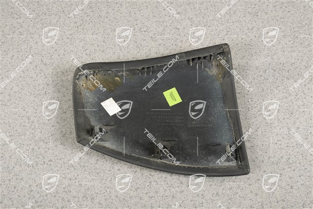 Centre console side trim, leather, Black, L