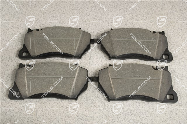Brake pads, front axle, 20'' PSCB, for brake callipers in white and green