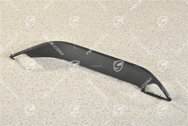 Centre console cover, Lateral, Black, R