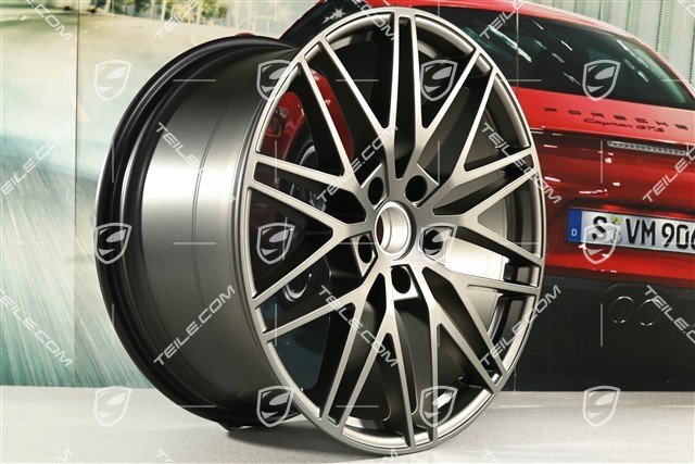 21" Komplet felg Cayenne RS Spyder Design, 11J x 21 ET58 + 9,5J x 21 ET46, Turbonite