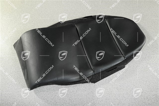 Front seat backrest, leather black, L=R