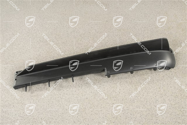 Front bumper spoiler, lower, Satin black, R