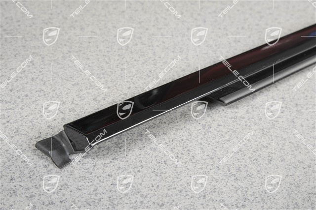 Moulding, aluminium package, black, door rear, black, R