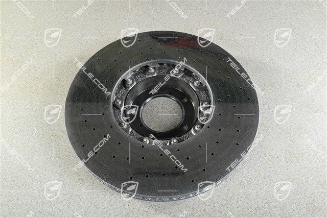 Turbo, PCCB, Ceramiczna tarcza hamulcowa, przednia, pod zacisk czarny / żółty, R