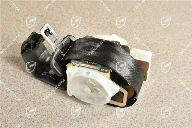 Rear seat belt, centre, Black