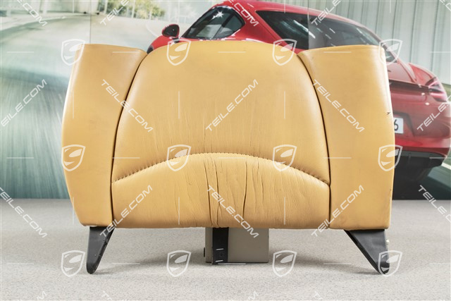 Back seat backrest, Rear, Draped Leather, Kaschmir beige, Coupe/ Targa, R