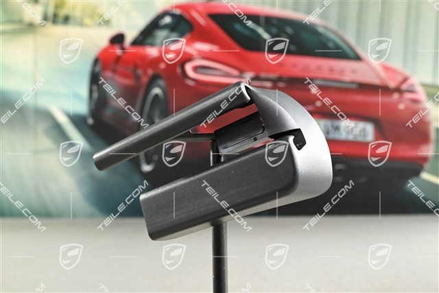 Rail cover, Front seat manually adjustable, Black, L