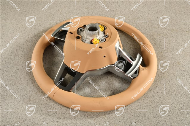 Multifunction steering wheel, PDK, Luxor Beige