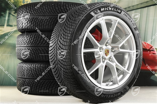 20-inch Cayenne S COUPE winter wheel set, rims 9J x 20 ET50 + 10,5J x 20 ET55 + Michelin Pilot Alpin 5 SUV winter tyres 255/55 R20 + 295/45 R20, with TPMS