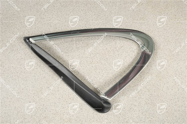 Moulding, Side window, Rear, Aluminium, L