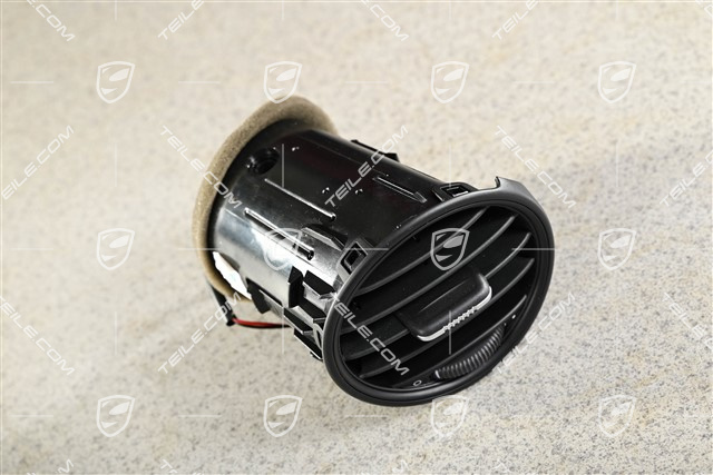 Dashboard side vent / defroster trim Black