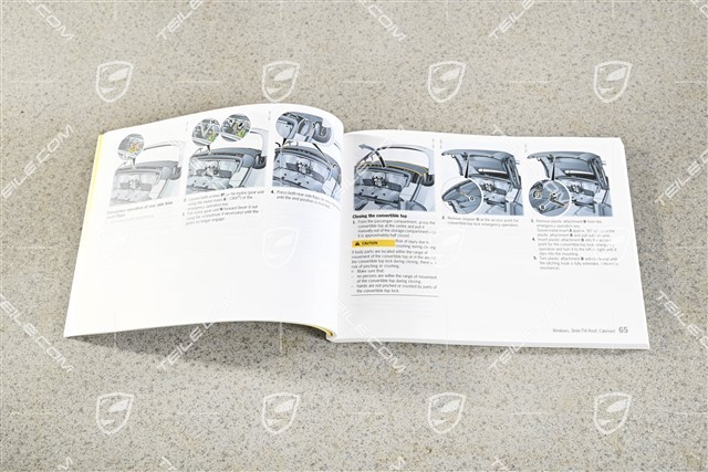 Porsche 911 997.2 Driver's Manual - Handbuch/Bedienungsanleitung, Englisch