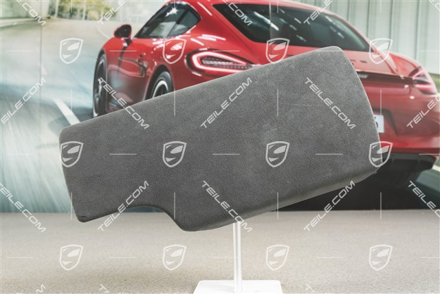 Lid outer, Leather/Alcantara, Black