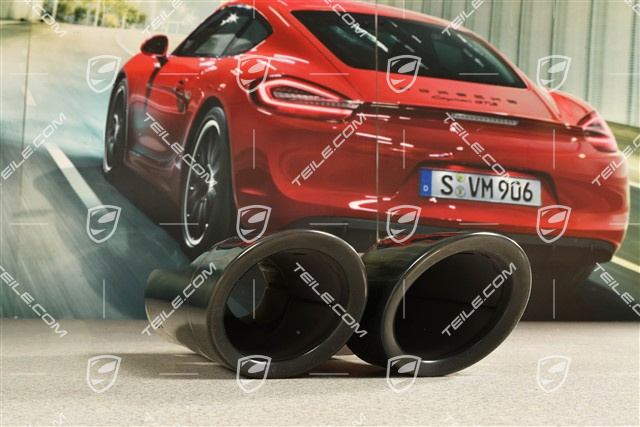 2,0L, Końcówka rury wydechowej, czarna, L