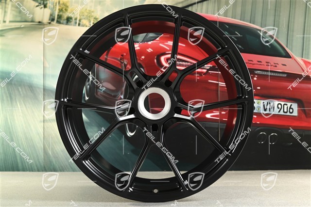 20"+21" GT3 Felgen Satz, 9,5J x 20 ET46 + 12J x 21 ET45, schwarz seidenmatt