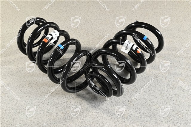 Turbo, Schraubenfeder, HA, Kennzeichnung Orange / Weiss, Satz, L+R