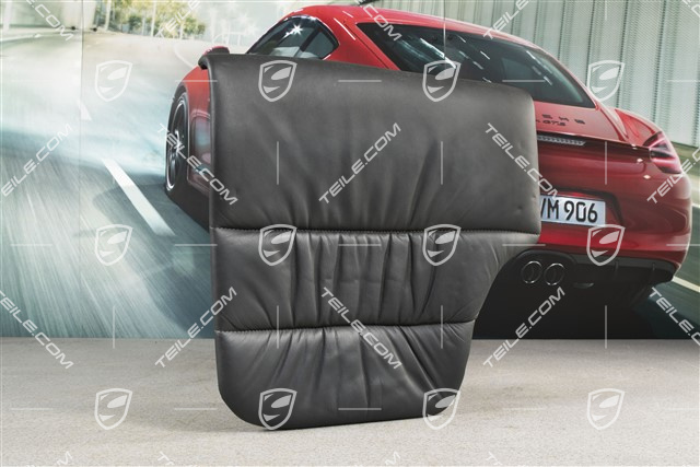 Siedzenia tylne, siedzisko, Coupe/Targa, skóra marszczona, Czarne, R