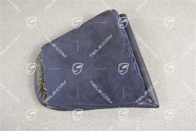 Back seat lower / cushion, Leather, Cobalt blue, R