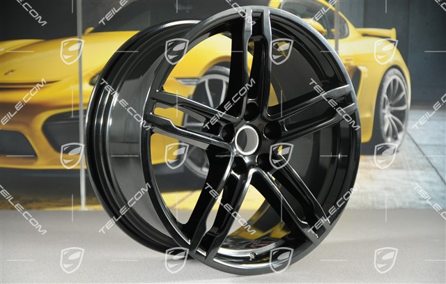 19" Felgensatz Macan Turbo/Sport Design, 8,5J x 19 ET21 + 9J x 19 ET21, schwarz hochglanz
