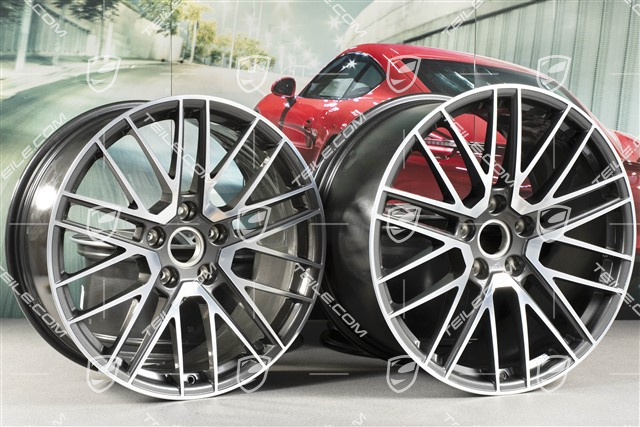 20+21" Felgensatz Turbo V, Felgen: vorne 9J x 20 ET41 + hinten 11,5J x 21 ET67