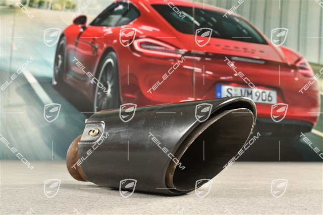 Exhaust system tail pipe, black, outer,  GTS, L