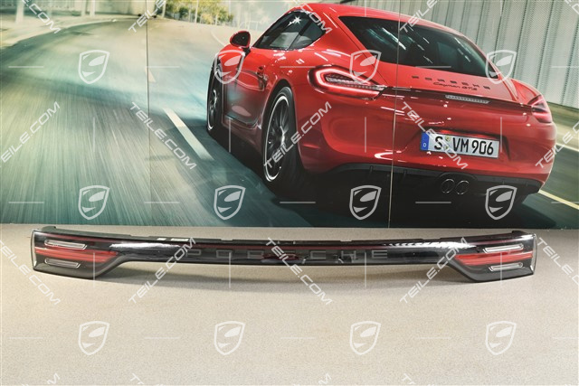 Heckleuchte Abschlussblende / Heckblende mitte, Schriftzug in Schwarz