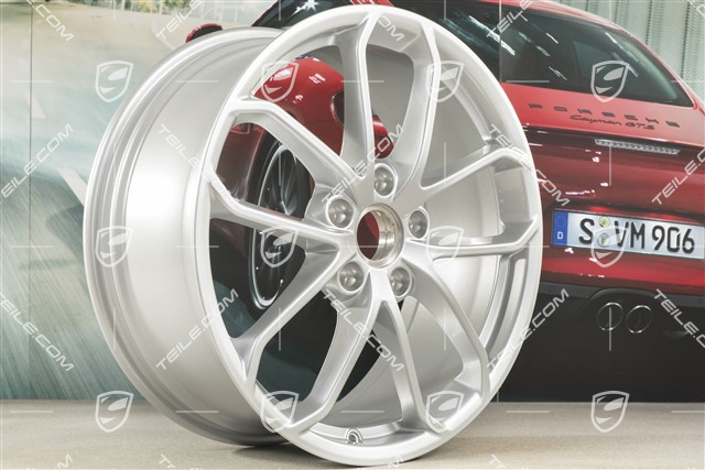 20" GT4 Felge, 8,5J x 20 ET61, blilliantsilber