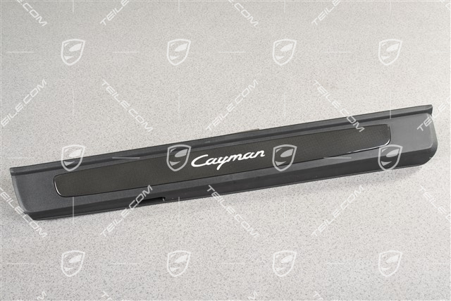 Einstiegleiste, Carbon, mit Beleuchtung, mit Schriftzug "Cayman", R