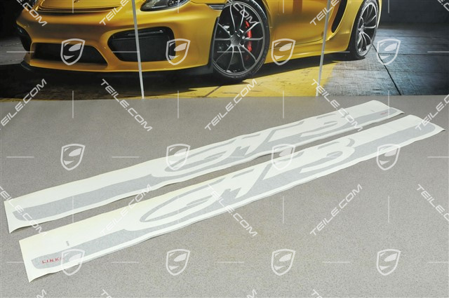 Dekorfolie, Schriftzug "GT3", Satz L+R, Schwarz Dekorfolie, Schriftzug "GT3", Satz L+R, Schwarz