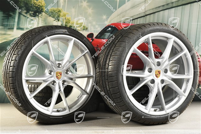 20-inch winter wheels set Carrera S (IV), rims 8,5J x 20 ET49 + 11J x 20 ET78 + Pirelli Sottozero II winter tyres 245/35 R20 + 295/30 R20