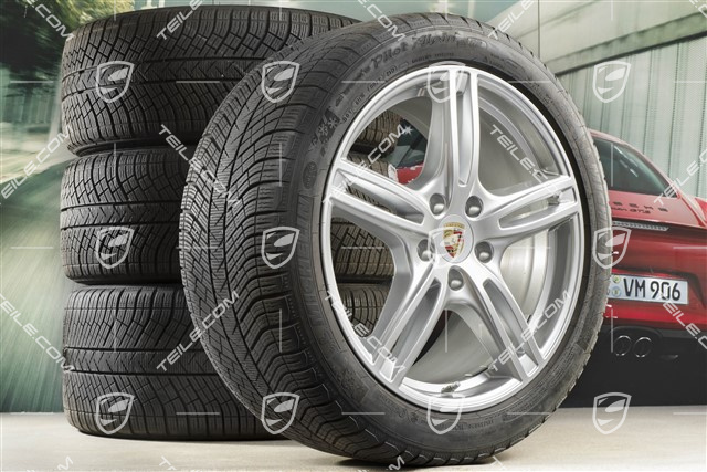 20" Koła zimowe "Panamera Turbo", felgi 9,5 J x 20 ET71 + 10,5 J x 20 ET71 + opony zimowe Michelin Pilot Alpin 4 275/40 R20 + 315/35 R20