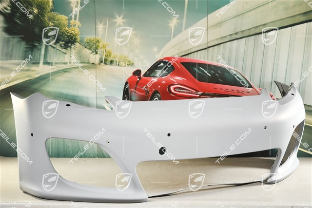 Front bumper, Turbo, AeroKit, with headlamp washer and ParkAssist